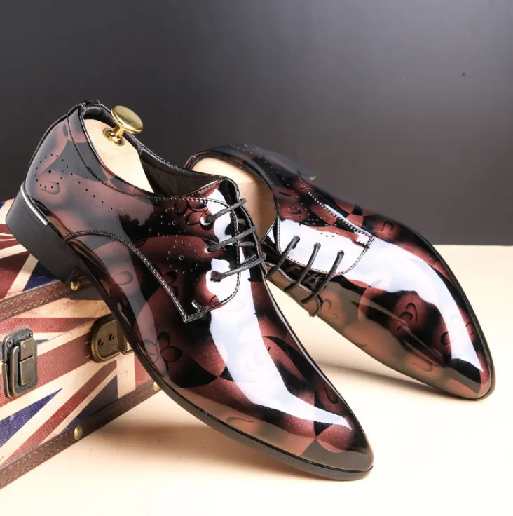 Men's Shoes business bright leather dress Shoes