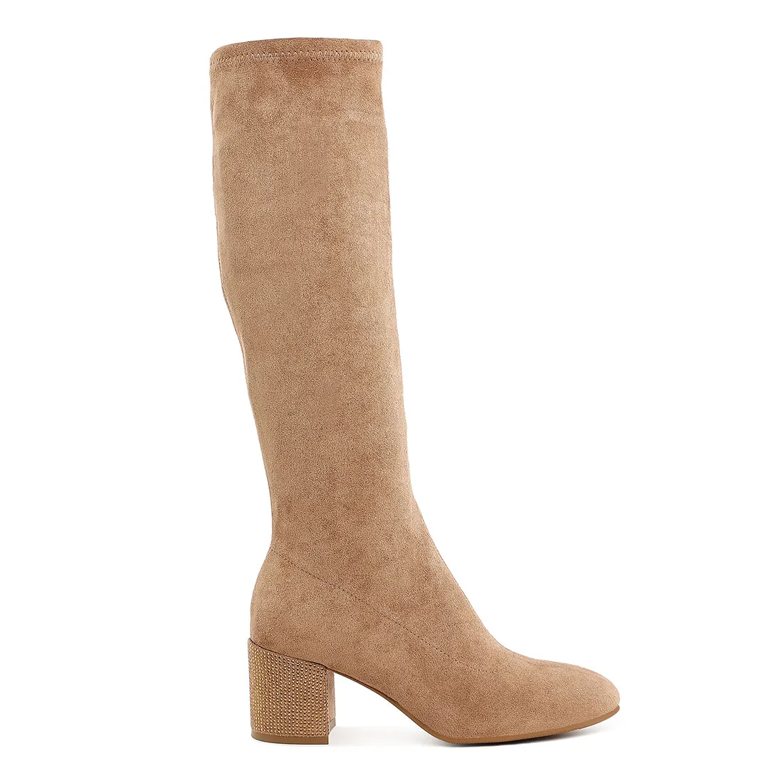 Microfiber Knee High Boots