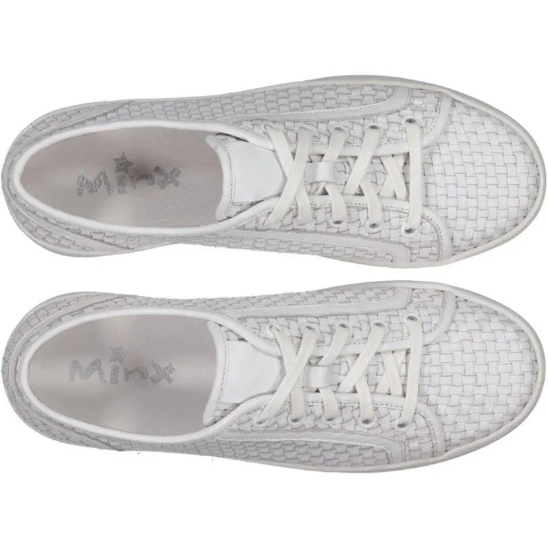 Minx Ellie Shoe - White Woven