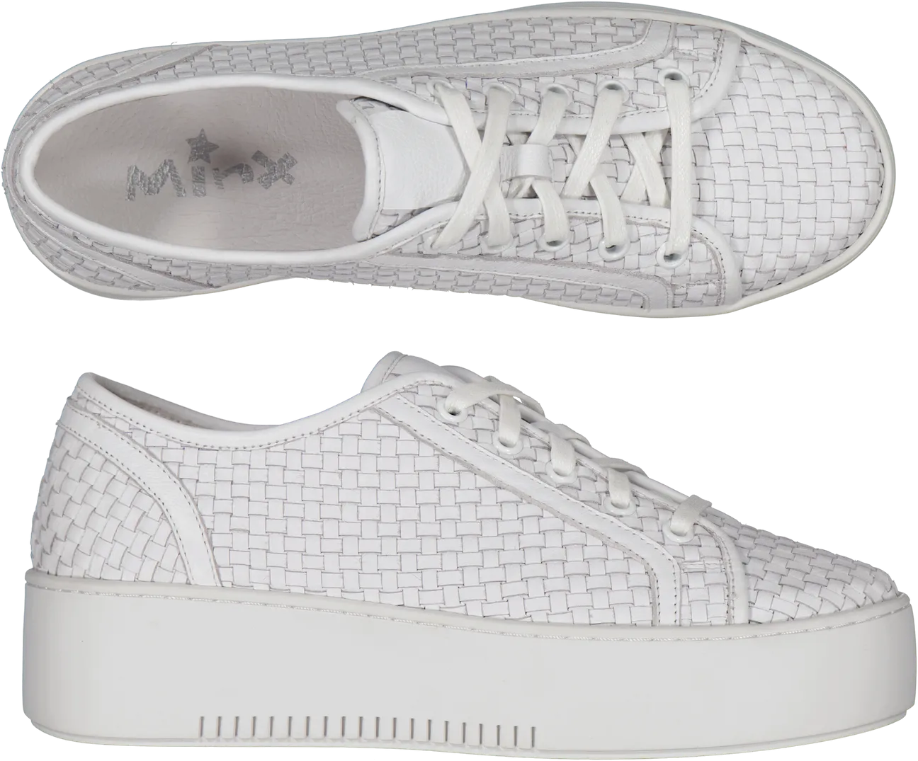 Minx Ellie Shoe - White Woven