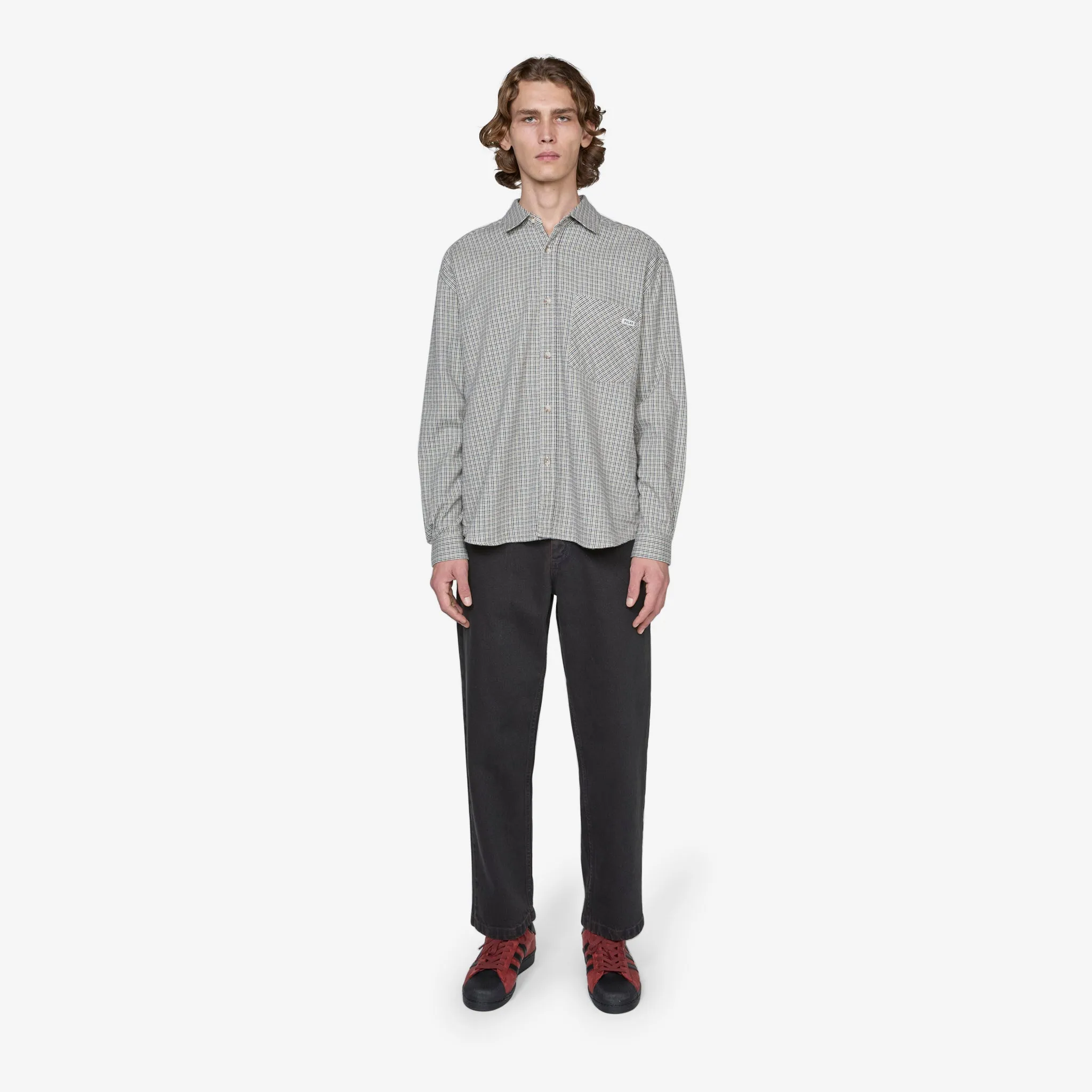 Mitchell Longsleeve Shirt Creme Check