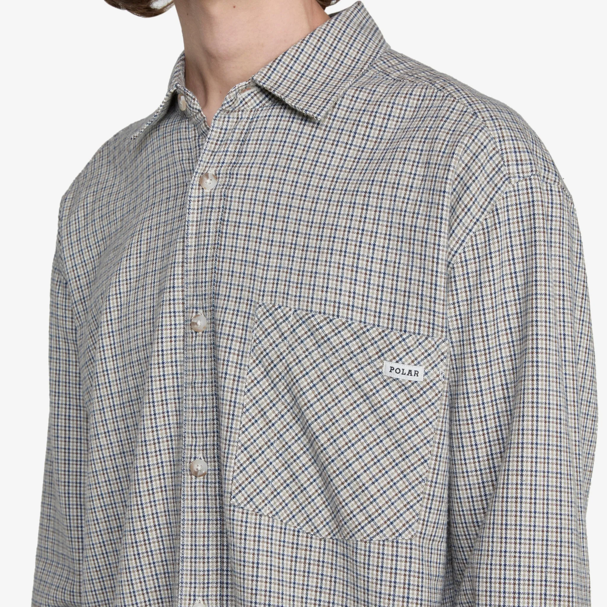 Mitchell Longsleeve Shirt Creme Check