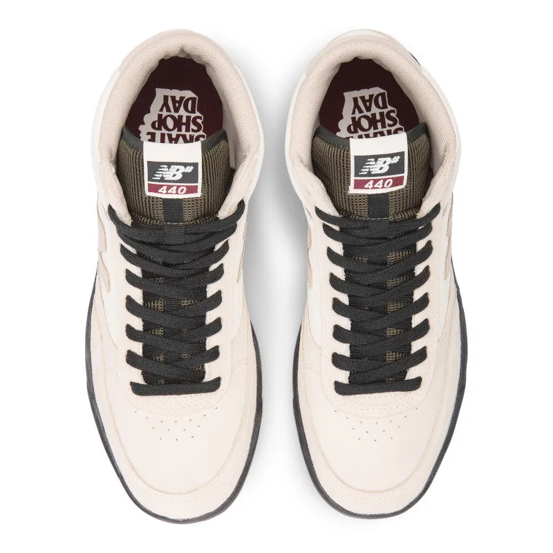 New Balance Numeric 440 High Skate Shop Day Skate Shoe - Salt/Black