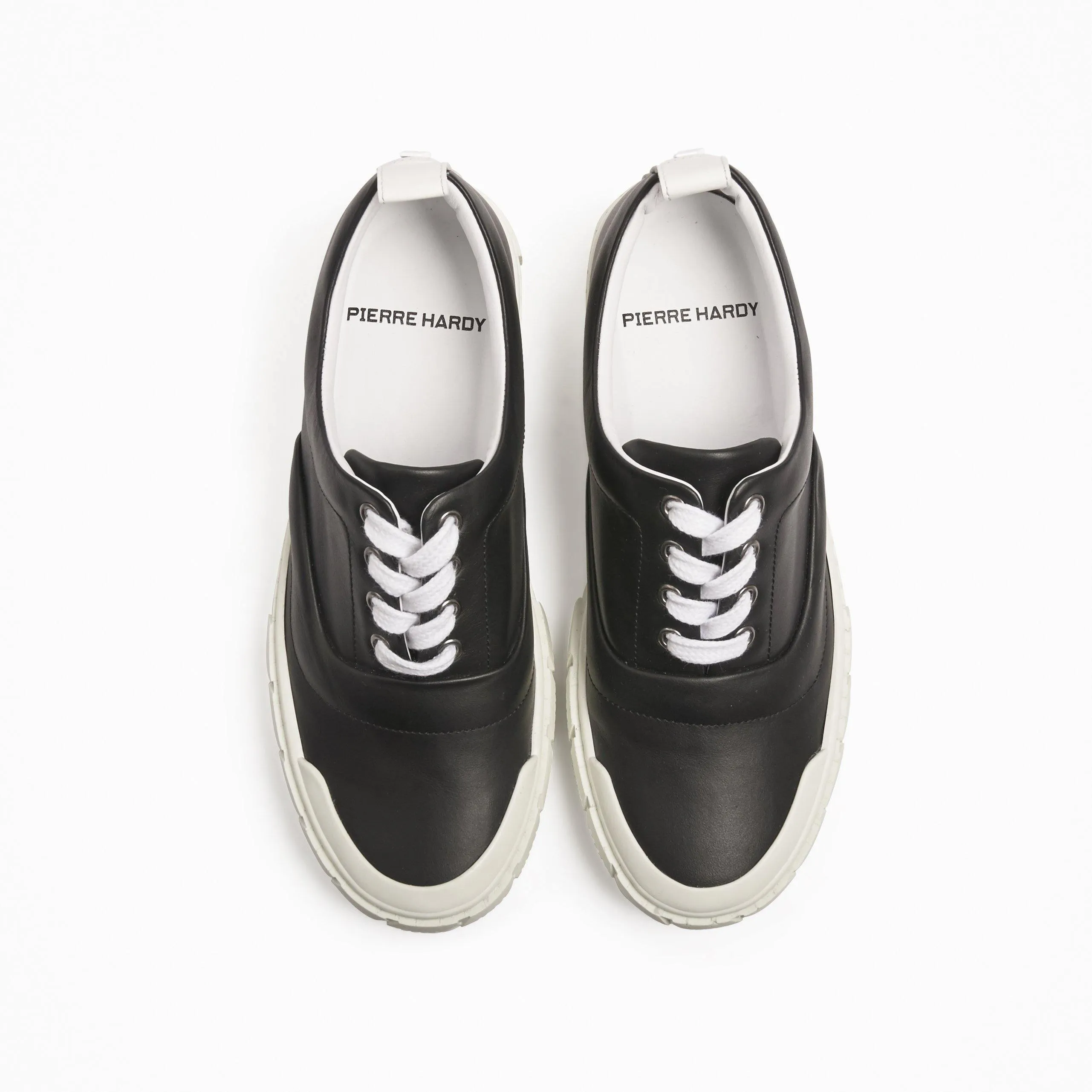 Ollie Leather Sneakers - Black