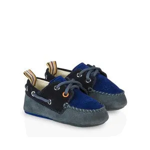 Paul Smith Junior Baby Boys' Suede Drury Boat Shoes Size 17/18