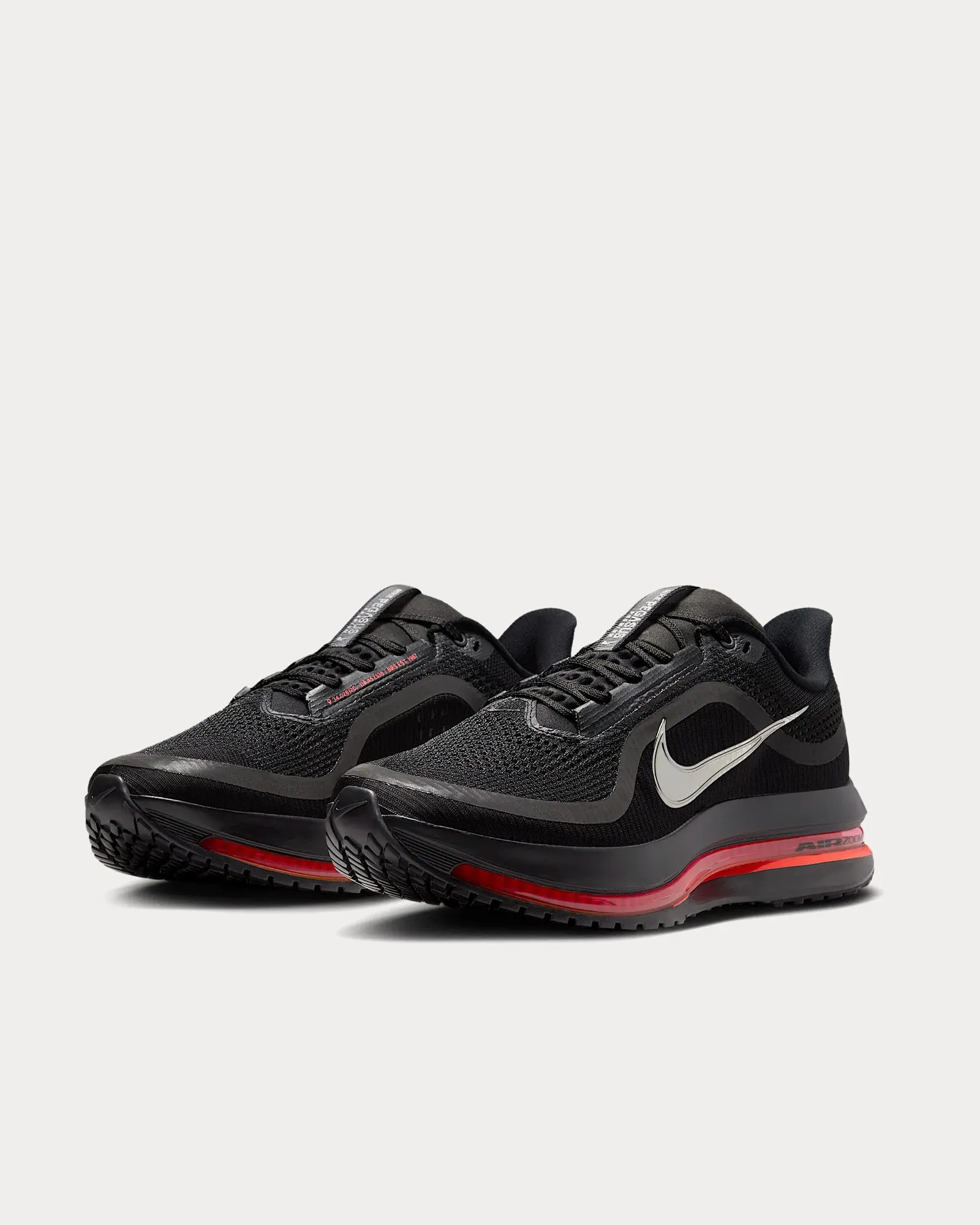 Pegasus Premium Black / Bright Crimson / Metallic Silver Running Shoes