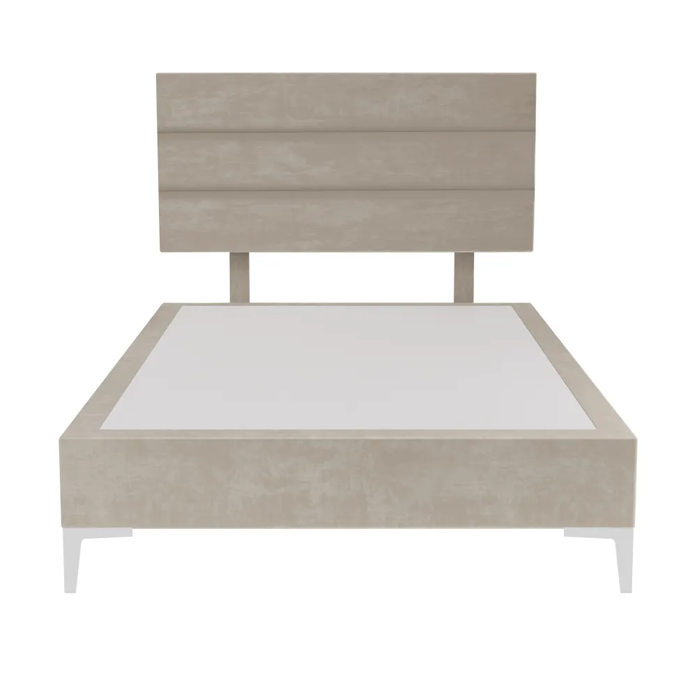 Platform Bedding Concord Velvet Bed with Headboard
