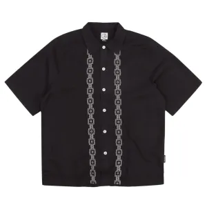 Polar Skate Co Double P Bowling Shirt - Black / White