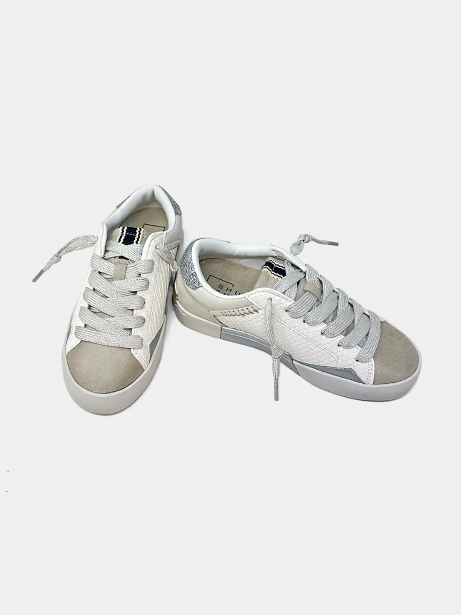 Ruby Kids Sneaker in Bone Snake