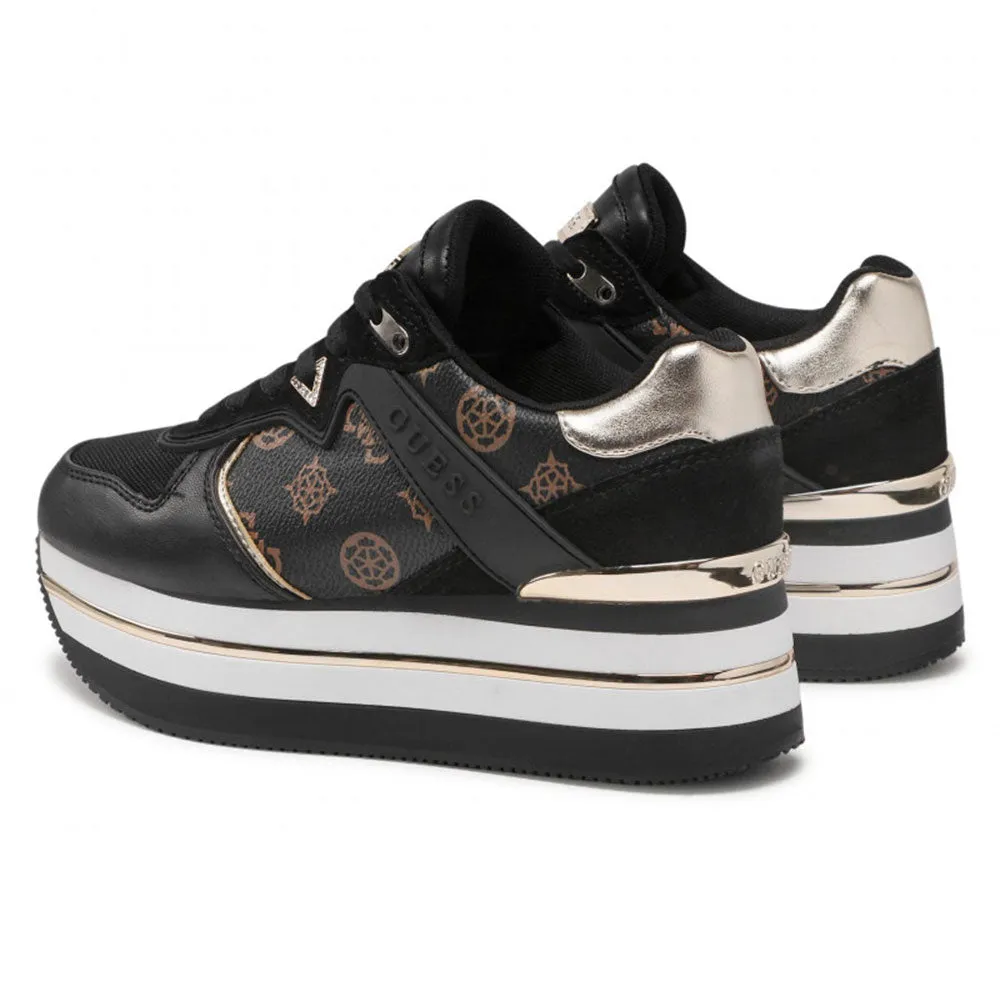 Scarpe Donna GUESS Sneakers Colore Brown - Black Linea Harinna