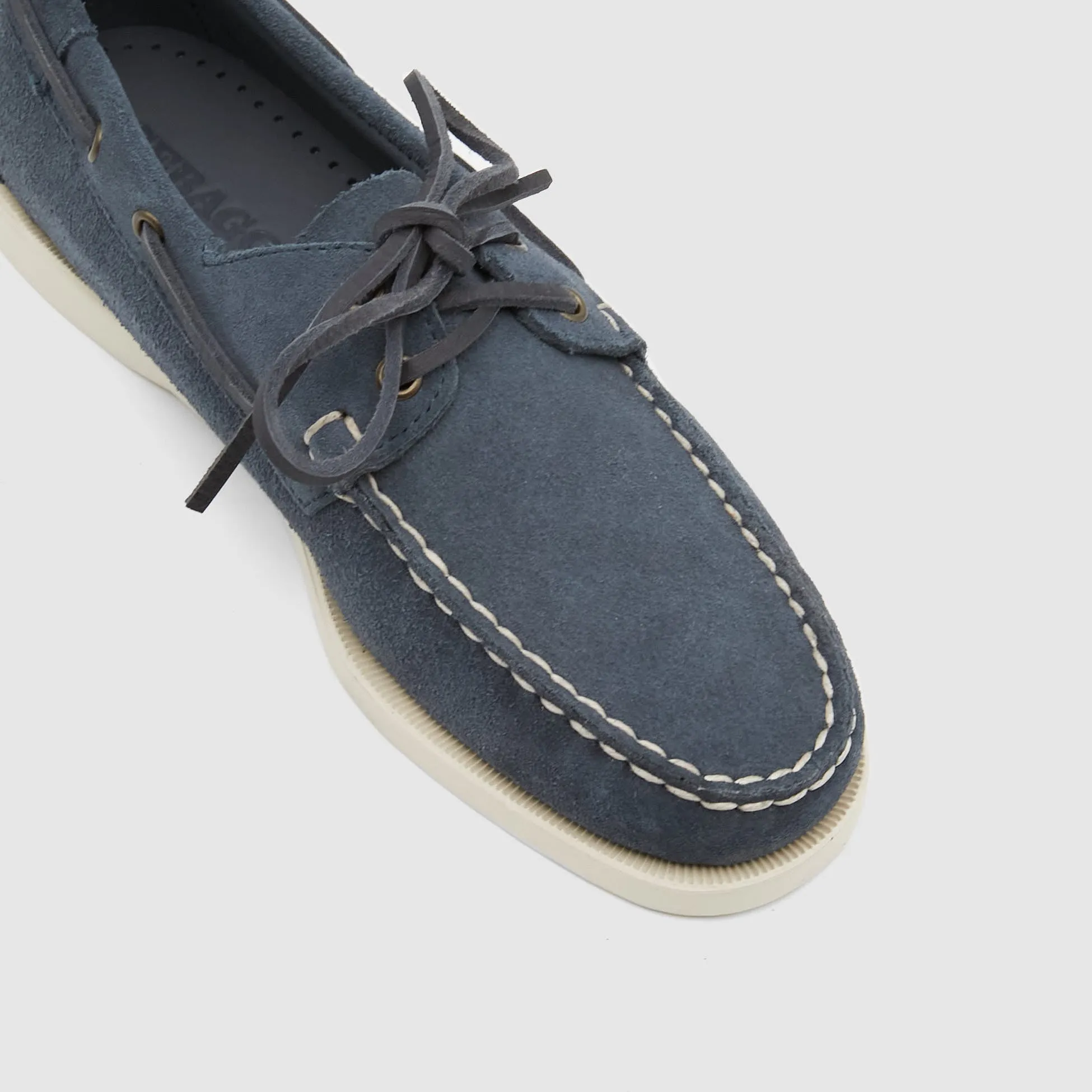 Sebago Navy Nubuck Leather Docksides Boat Shoes