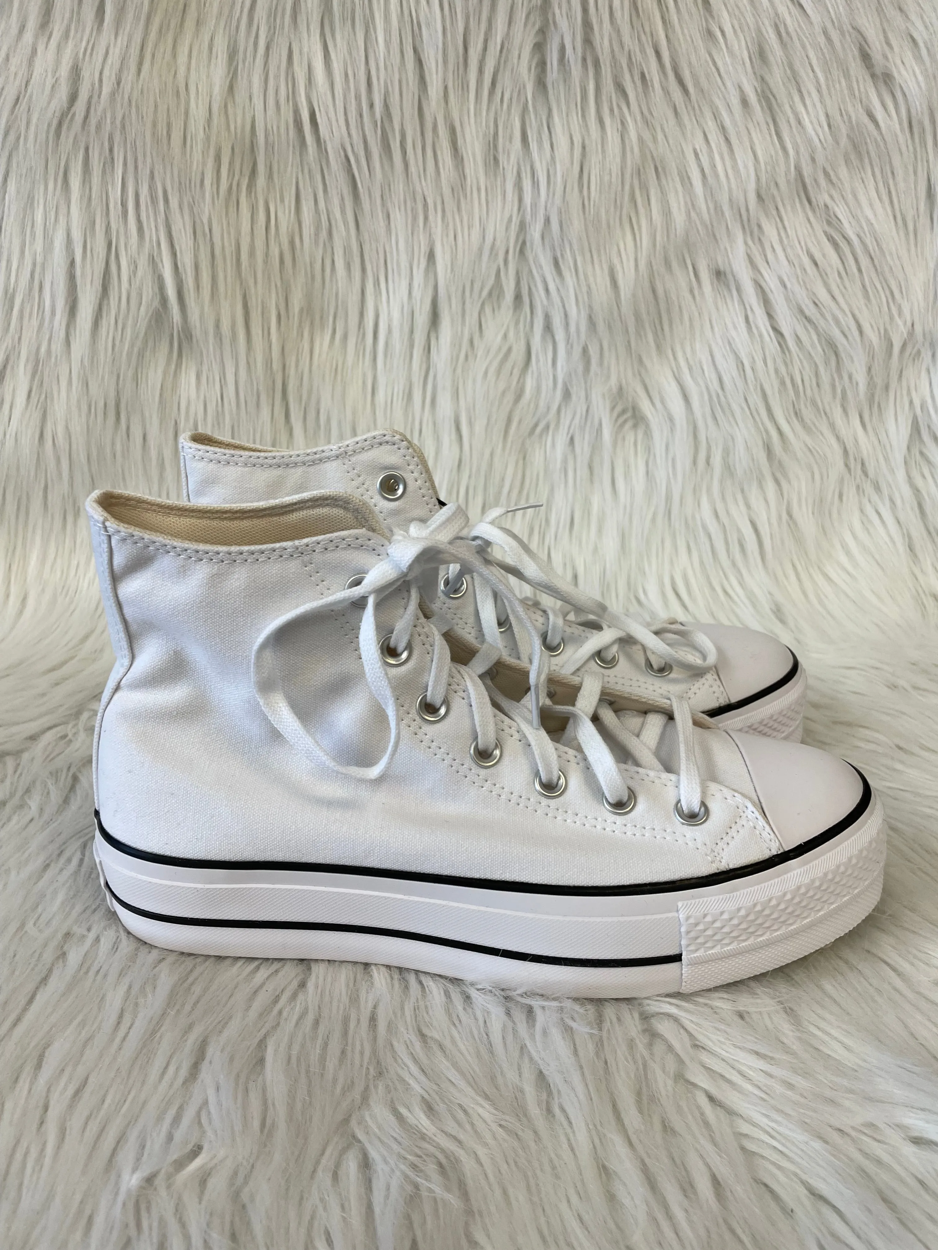 Shoes Sneakers Platform By Converse In White, Size: 9.5