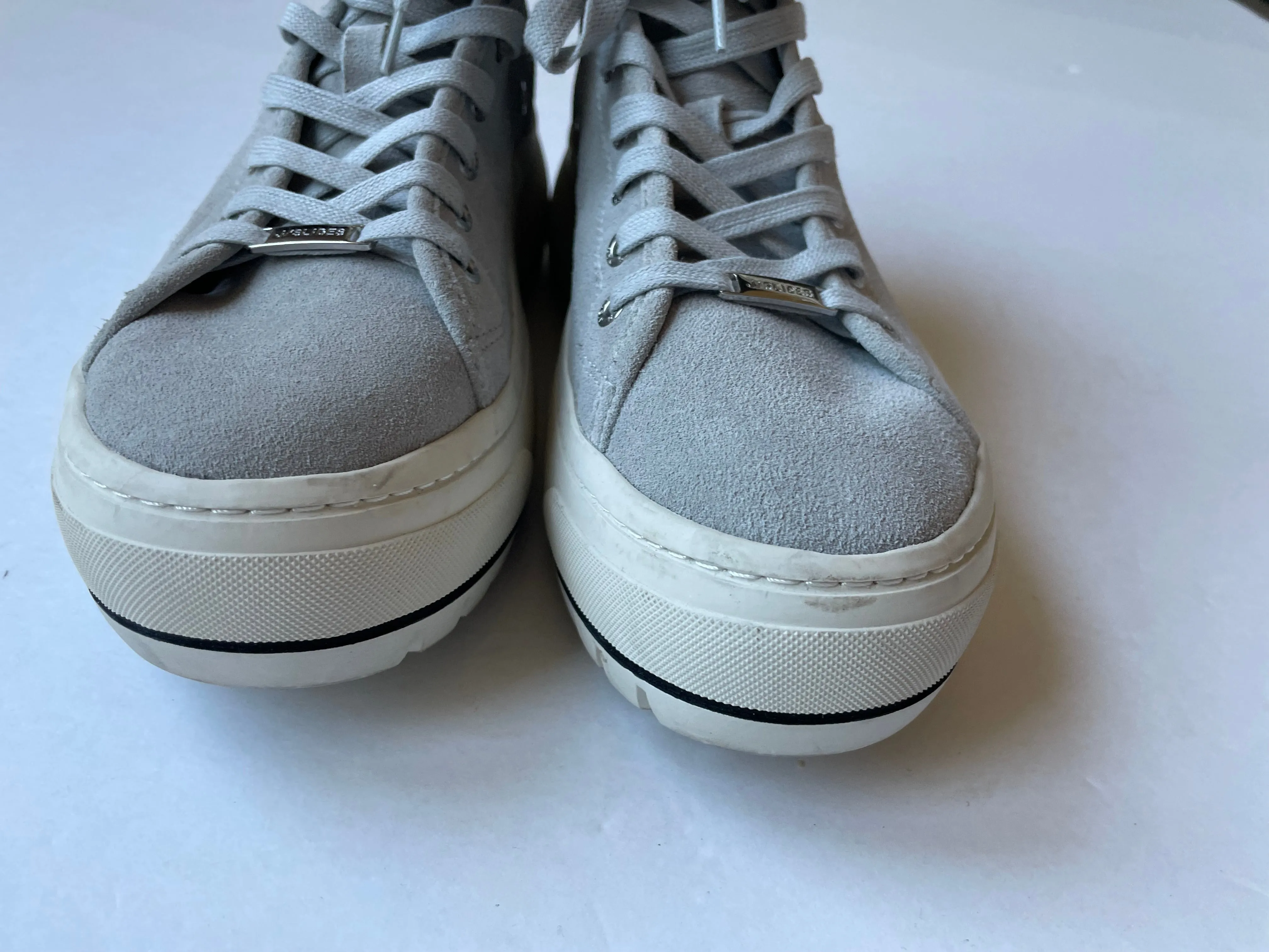 Shoes Sneakers Platform By J Slides In Grey, Size: 10