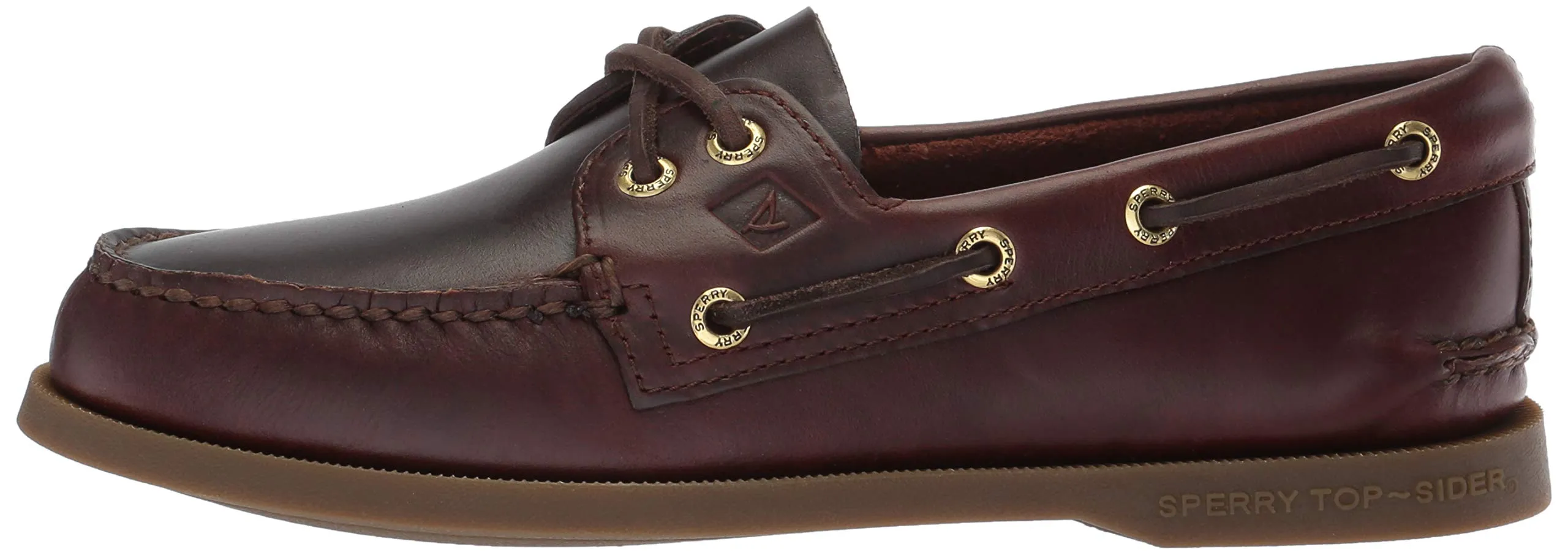 Sperry Top-Sider A/O 2-Eye Leather Boat Shoes AMARETTO