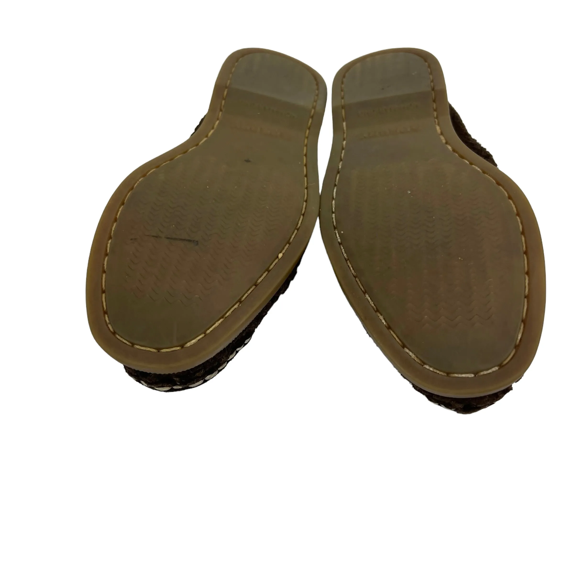 Sperry Top Sider Boat Shoes Loafers Woven Brown Suede Size 8
