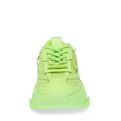 Steve Madden Possession Lime Fashion Lace Up Boyfriend Chunky Platform Sneakers