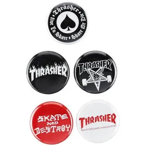 Thrasher Magazine Logo Button Pack