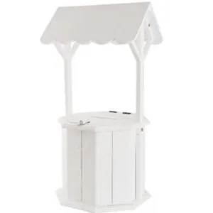 Timber White Wishing Well