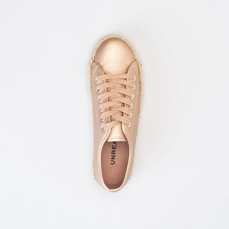 Unreal Women Espadrille Platform Lace Up _ 150538