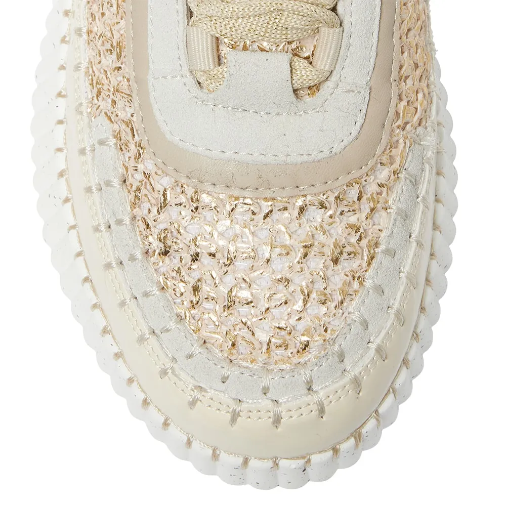 Vivid Sneaker in Gold Multi