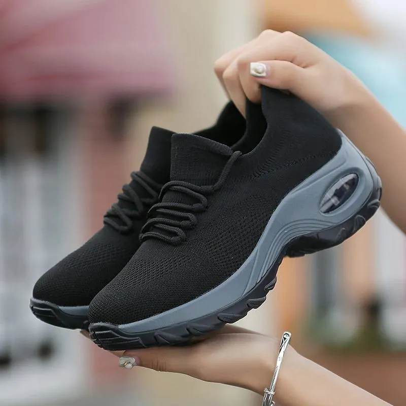 Walk On Cloud Cushioned Platform Sneakers