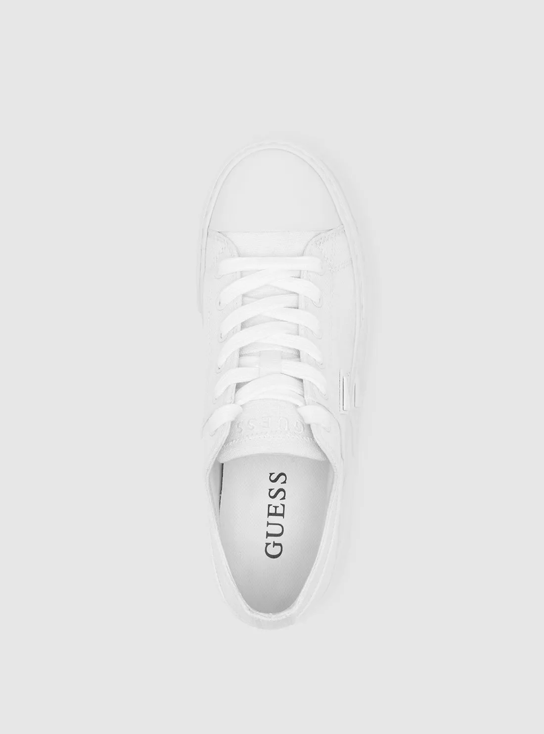 White Pranze Low-Top Sneakers