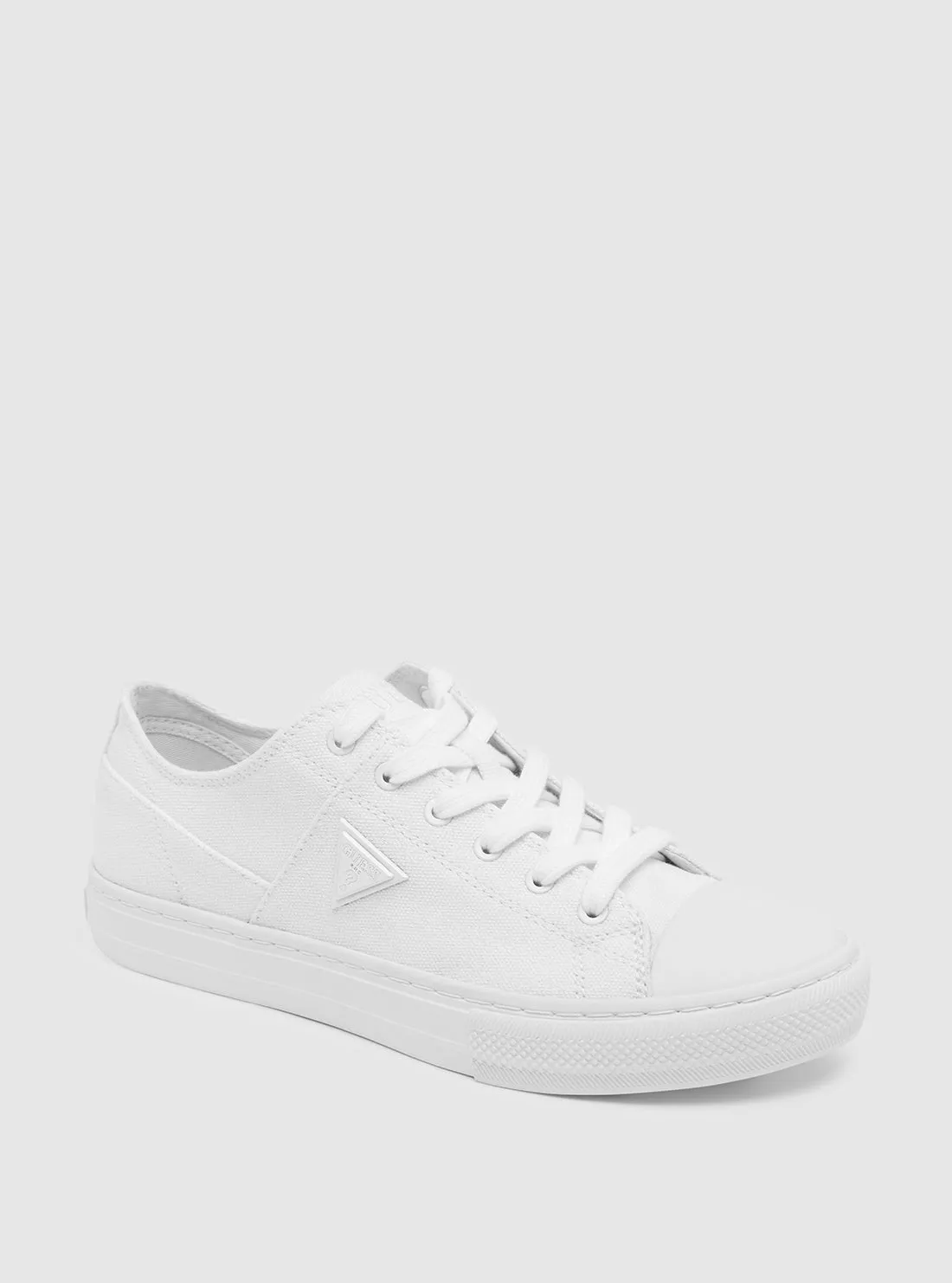 White Pranze Low-Top Sneakers